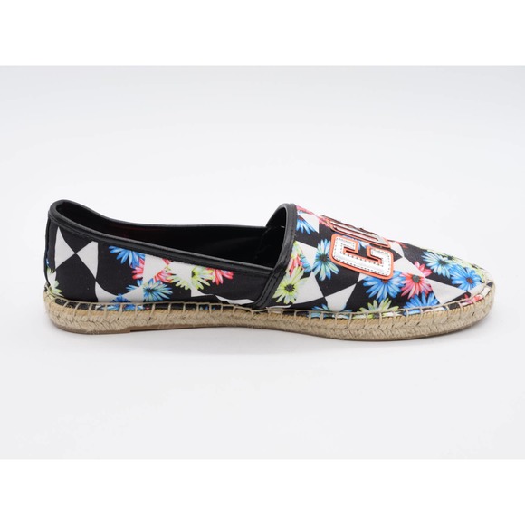 Circus Sam Edelman Flats Womens 8.5 Black Fabric Floral Print Espadrille Slip On - Picture 3 of 12